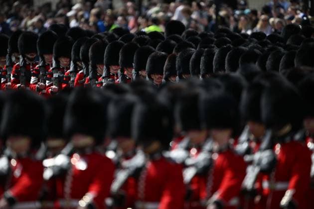 Trooping the Colour marks King Charles III’s official birthday in London LONDON, UNITED KINGDOM - JUNE 13: Military units of the Household Division take part in the Trooping the Colour ceremony marking the official birthday of King Charles III in London, United Kingdom, on June 13, 2026. With a history spanning more than 260 years, the event features a military parade at Horse Guards Parade attended by the King and members of the Royal Family. Rasid Necati Aslim Anadolu Greater London United Kingdom. Editorial use only. Please get in touch for any other usage.  Copyright: x2026xAnadoluxRasidxNecatixAslimx