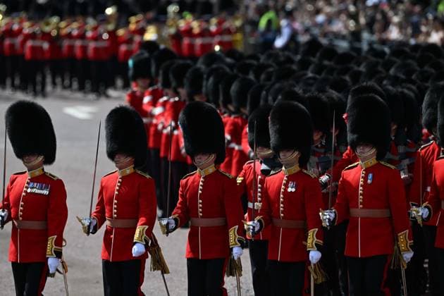 Trooping the Colour marks King Charles III’s official birthday in London LONDON, UNITED KINGDOM - JUNE 13: Military units of the Household Division take part in the Trooping the Colour ceremony marking the official birthday of King Charles III in London, United Kingdom, on June 13, 2026. With a history spanning more than 260 years, the event features a military parade at Horse Guards Parade attended by the King and members of the Royal Family. Rasid Necati Aslim Anadolu London United Kingdom. Editorial use only. Please get in touch for any other usage.  Copyright: x2026xAnadoluxRasidxNecatixAslimx