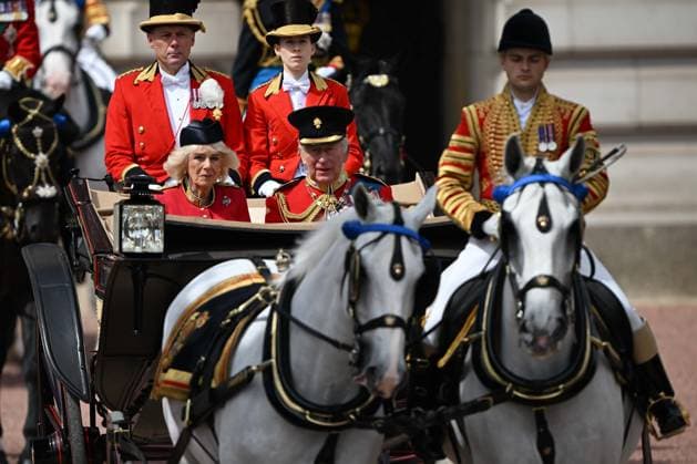 Trooping the Colour marks King Charles III’s official birthday in London LONDON, UNITED KINGDOM - JUNE 13: King Charles and Queen Camilla leaves at Buckingham Palace for the Trooping the Colour ceremony marking the official birthday of King Charles III in London, United Kingdom, on June 13, 2026. The centuries-old ceremonial event brings together members of the Royal Family and military units of the Household Division for annual celebrations. Rasid Necati Aslim Anadolu London United Kingdom. Editorial use only. Please get in touch for any other usage.  Copyright: x2026xAnadoluxRasidxNecatixAslimx