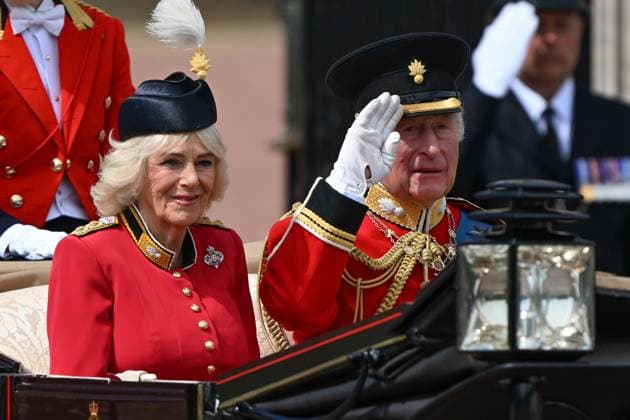 Trooping the Colour marks King Charles III’s official birthday in London LONDON, UNITED KINGDOM - JUNE 13: King Charles and Queen Camilla leaves at Buckingham Palace for the Trooping the Colour ceremony marking the official birthday of King Charles III in London, United Kingdom, on June 13, 2026. The centuries-old ceremonial event brings together members of the Royal Family and military units of the Household Division for annual celebrations. Rasid Necati Aslim Anadolu London United Kingdom. Editorial use only. Please get in touch for any other usage.  Copyright: x2026xAnadoluxRasidxNecatixAslimx