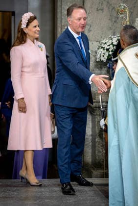 13-06-2026 Sweden Te Deum on the occasion of the celebration of the King and Queens Golden wedding anniversary in Stockholm. Princess Carina of Sayn-Wittgenstein-Berleburg, Prince Gustav Sayn-Wittgenstein-Berleburg Â  Copyright: xPPEx