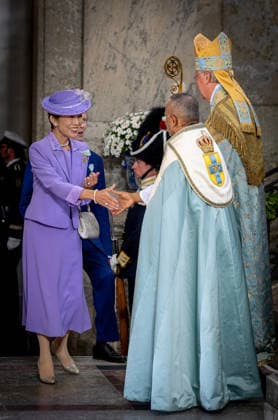 13-06-2026 Sweden Te Deum on the occasion of the celebration of the King and Queens Golden wedding anniversary in Stockholm. Princess Takamo, Japan Â  Copyright: xPPEx