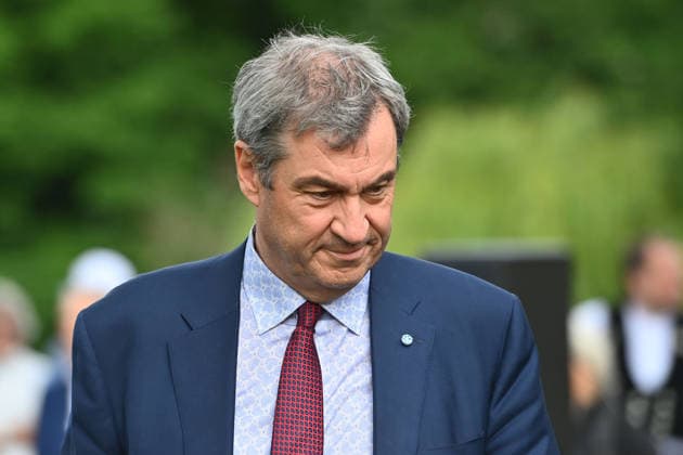 Markus SOEDER (Ministerpraesident Bayern und CSU Vorsitzender), Einzelbild,angeschnittenes Einzelmotiv,Portraet,Portrait,Porträt. Einweihung des neuen Ludwig II.-Denkmals auf der Bastion der Corneliusbruecke am 13.06.2026 in Muenchen. *** Markus SOEDER State Premier of Bavaria and CSU Chairman, single picture, cropped single motif, portrait, portrait, portrait Inauguration of the new Ludwig II monument on the bastion of the Cornelius Bridge on 13 06 2026 in Munich
