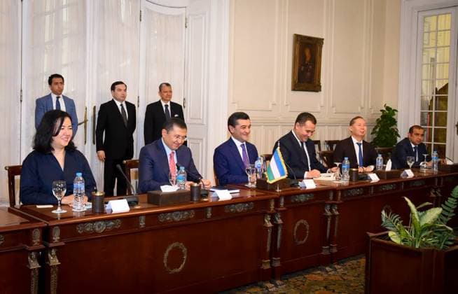 Egyptian Foreign Minister Badr Abdel-Aty met with his Uzbek counterpart, Bakhtiar Saidov, during talks in Cairo Egyptian Foreign Minister Badr Abdel-Aty met with his Uzbek counterpart, Bakhtiar Saidov, during talks in Cairo, Egypt, on June 13, 2026. The two sides discussed strengthening bilateral relations and regional and international developments. Photo by Egyptian Foreign MinisterOffice apaimages Cairo Cairo Egypt 130626_Egypt_EPO_00(6) Copyright: xapaimagesxEgyptianxForeignxMinisterOfficex xapaimagesx