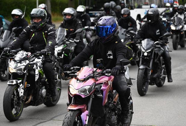 Bikers rally for road safety in Berlin BERLIN , GERMANY - JUNE 13: Motorcycle riders participate in the More Attention for Bikers ride rally in Berlin, Germany, on June 13, 2026. The event seeks to raise awareness of motorcycle safety, advocate for safer road conditions, and ensure that the interests of bikers are considered in transportation policy. Volodymyr Sindieiev Anadolu Berlin Germany. Editorial use only. Please get in touch for any other usage.  Copyright: x2026xAnadoluxVolodymyrxSindieievx