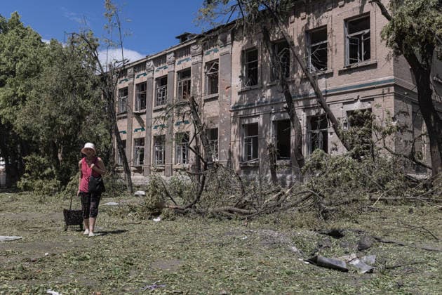 Aftermath of Russian attack on Ukraine s Sloviansk and Druzhkivka SLOVIANSK, UKRAINE - JUNE 13: A view of destruction following the Russian attack on the city of Sloviansk, Ukraine, 13 June 2026. Diego Herrera Carcedo Anadolu Sloviansk Ukraine. Editorial use only. Please get in touch for any other usage.  Copyright: x2026xAnadoluxDiegoxHerreraxCarcedox