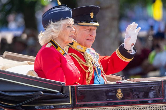 June 13, 2026, London, England, United Kingdom: King CHARLES III and Queen CAMILLA during the Trooping the Colour ceremony in London as King Charles III celebrates his official birthday. London United Kingdom  - ZUMAs262 20260613_zip_s262_044 Copyright: xTayfunxSalcix