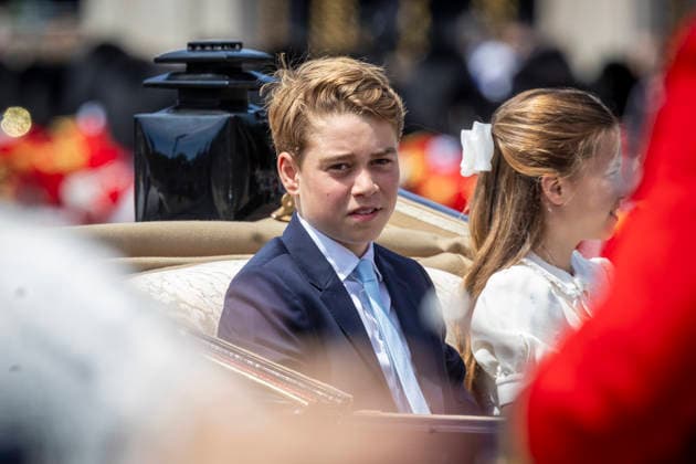 June 13, 2026, London, London, UK: London, UK. Prince George rides in an Ascot Landau carriage along The Mall during Trooping the Colour for King Charles III s official birthday. London UK  - ZUMAl94_ 20260613_zaf_l94_123 Copyright: xMarcinxNowakx