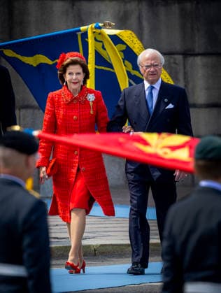13-06-2026 Sweden Embarking Vasaorden, Skeppsbron on the occasion of the celebration of the King and Queens Golden wedding anniversary in Stockholm. King Carl Gustaf and Queen Silvia Â  Copyright: xPPEx