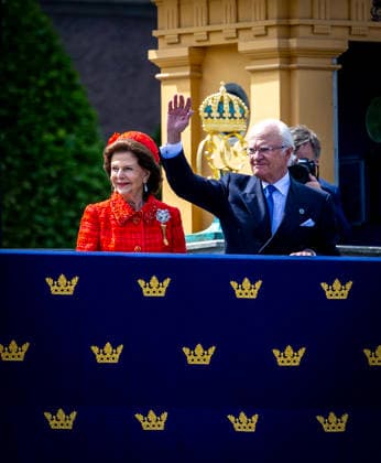 13-06-2026 Sweden Embarking Vasaorden, Skeppsbron on the occasion of the celebration of the King and Queens Golden wedding anniversary in Stockholm. King Carl Gustaf and Queen Silvia Â  Copyright: xPPEx