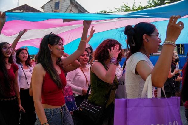 Nepal s LGBTQ+ community marks Pride Month with annual parade in Kathmandu KATHMANDU, NEPAL JUNE 13, 2026: Members and supporters of the LGBTQ+ community take part in the 8th Annual Pride Parade in Kathmandu. Held during global Pride Month celebrations, the march brought together hundreds of activists, community members, and allies advocating for equal rights, greater social inclusion, and protection from discrimination. The event highlighted ongoing efforts to advance LGBTQ+ rights and visibility in Nepal. Photo by Sunil Pradhan JNA Press (Photo by Sunil Pradhan JNA Press via Nexpher Images) Kathmandu