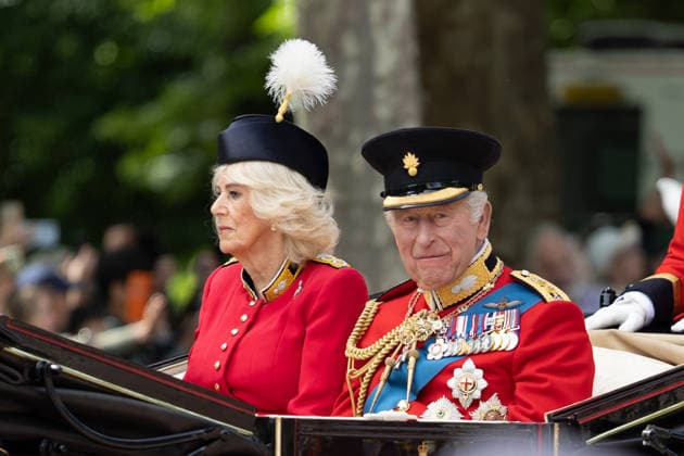 June 13, 2026, London, United Kingdom: King Charles III and Queen Camilla lead Trooping the Colour 2026 in an Ascot Landau carriage on the Mall. London United Kingdom - ZUMAs197 20260613_aaa_s197_056 Copyright: xPhilxLewisx