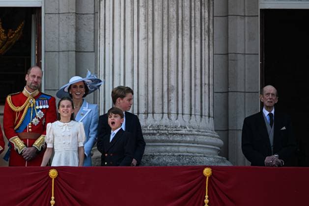 King Charles III and the Royal Family on balcony of Buckingham Palace LONDON, UNITED KINGDOM - JUNE 13: Prince William of Wales, Princess Kate of Wales, Princess Charlotte greet people following the Trooping the Colour ceremony, held as part of the official birthday celebrations for the king, on the balcony of Buckingham Palace in London, United Kingdom on June 13, 2026. Rasid Necati Aslim Anadolu London United Kingdom. Editorial use only. Please get in touch for any other usage.  Copyright: x2026xAnadoluxRaÅüidxNecatixAslÄ±mx