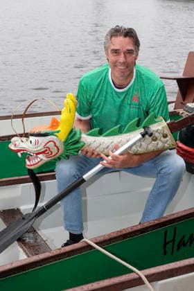 PuR DRACHENBOOT- Michael Stich bei seinem 20.Drachenboot Charity Cup zu gunsten der Michael Stich Stiftung auf der Hamburger Binnenalster am 12.06.2026 in Hamburg Hamburg Deutschland *** PuR DRAGON BOAT Michael Stich at his 20 Dragon Boat Charity Cup in favor of the Michael Stich Foundation on the Hamburg Binnenalster on 12 06 2026 in Hamburg Hamburg Germany