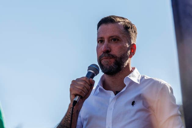 June 13, 2026, Rome, Italia, Italy: Luca Marsella, president of Remigration and Reconquest, during the National Remigration and Reconquest demonstration, Rome, June 13, 2026. Rome Italy  - ZUMAa289 20260613_zia_a289_047 Copyright: xFrancescoxFotiax xAgfx