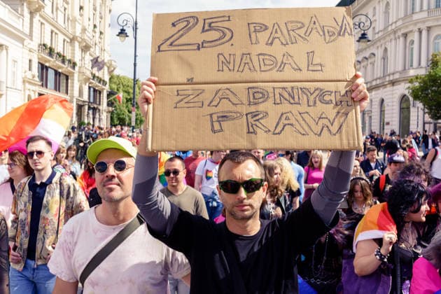 The 25th Pride Warsaw. 25 parades, still no rights. Warsaw Poland Copyright: xMikolajxJaneczekx