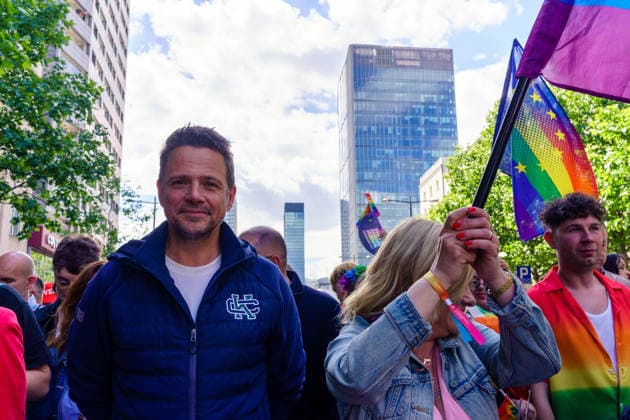 News Bilder des Tages The 25th Pride Warsaw. Mayor of Warsaw Rafal Trzaskowski at the Warsaw Pride march. Warsaw Poland Copyright: xMikolajxJaneczekx