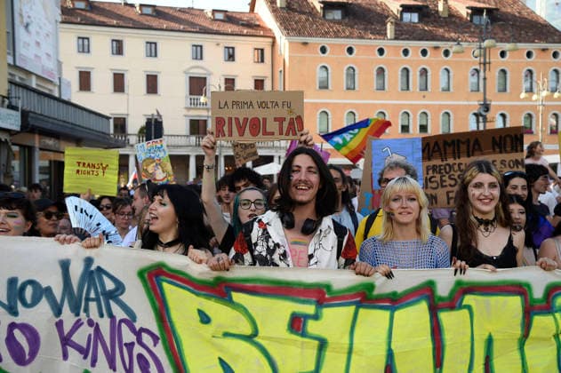 IPA85650001 - Belluno: Gay Pride gathering and parade to Piazza Martiri  Copyright: xGianxPaoloxPeronax xGianxPaoloxPeronax 85650001