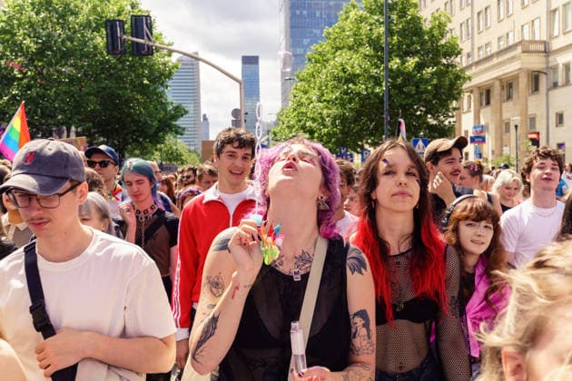 The 25th Pride Warsaw. Participants of the equality parade. Warsaw Poland Copyright: xMikolajxJaneczekx