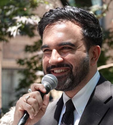 Mayor Zohran Mamdani at at rally supporting Eli Northrup, candidate for New York State Assembly District 69 at Straus Park in New York City on June 13, 2026. Photo Copyright: xHenryxMcGeex