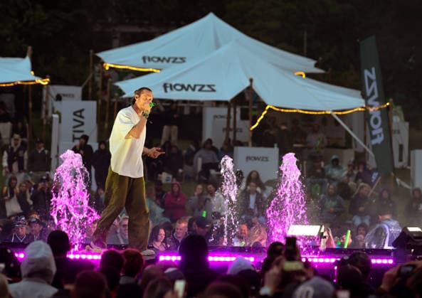 13.06.2026, xlakx, Entertainment, Mary Jane Berlin 2026 v.l. Der Rapper GReeeN live auf der Mary Jane Bühne. Die Veranstaltung präsentiert Aussteller aus den Bereichen Cannabis, Medizin, Lifestyle und Hanfprodukte. Berlin *** 13 06 2026, xlakx, Entertainment, Mary Jane Berlin 2026 v l The rapper GReeeN live on the Mary Jane stage The event presents exhibitors from the fields of cannabis, medicine, lifestyle and hemp products Berlin Daniel Lakomski