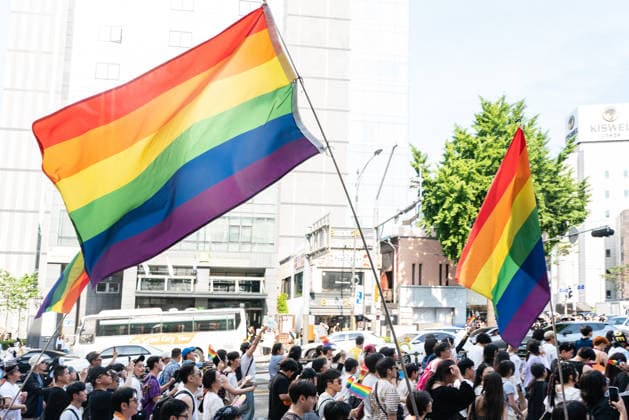 June 13, 2026, Seoul, South Korea: Pride flags are seen during the Seoul Queer Parade in Seoul downtown. The 27th Seoul Queer Parade (SQP) was held in Seoul, South Korea..It is a public cultural event held downtown every year to promote LGBTQIA+ visibility, human rights, cultural enjoyment, and pride. Seoul South Korea - ZUMAs197 20260613_aaa_s197_184 Copyright: xSimonxShinx