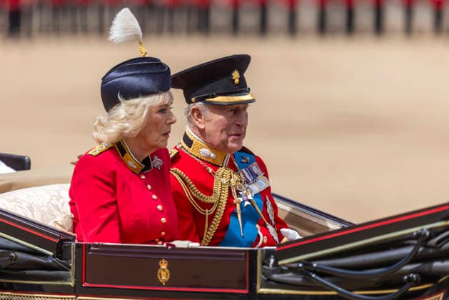 Trooping the Colour 2026 The King™s Birthday Parade in London 13 June 2026 London, UK: King Charles III and members of the Royal Family take part in Trooping the Colour, the King™s Birthday Parade, on Horse Guards Parade in central London. The annual ceremonial event featured more than 1,350 soldiers of the Household Division, accompanied by military bands, mounted troops and the King™s Troop Royal Horse Artillery. This year™s parade saw the King™s Company, 1st Battalion Grenadier Guards, Troop their Colour in the presence of His Majesty The King, the first time the regiment has performed the honour before a King in 90 years. The Royal Procession travelled from Buckingham Palace along The Mall to Horse Guards Parade before  Copyright: xAbdullahxBaileyx xAnthonyxBaileyx-xB2421x xAvalonx 1109967189