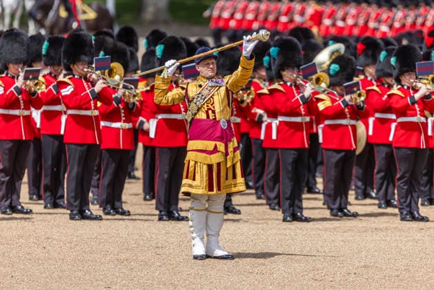 Trooping the Colour 2026 The King™s Birthday Parade in London 13 June 2026 London, UK: King Charles III and members of the Royal Family take part in Trooping the Colour, the King™s Birthday Parade, on Horse Guards Parade in central London. The annual ceremonial event featured more than 1,350 soldiers of the Household Division, accompanied by military bands, mounted troops and the King™s Troop Royal Horse Artillery. This year™s parade saw the King™s Company, 1st Battalion Grenadier Guards, Troop their Colour in the presence of His Majesty The King, the first time the regiment has performed the honour before a King in 90 years. The Royal Procession travelled from Buckingham Palace along The Mall to Horse Guards Parade before  Copyright: xAbdullahxBaileyx xAnthonyxBaileyx-xB2421x xAvalonx 1109967409