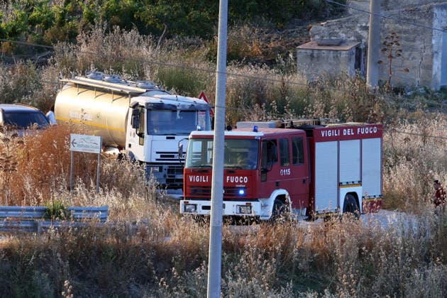 Firefighters response to wildfires in two regions in southern Italy SICILY, ITALY - JUNE 13: Extinguishing work is conducted after a large fire has broken out in Montagna Grande, a town in Salemi, near Trapani in Sicily, Italy on June 13, 2026. Alberto Lo Bianco Anadolu Sicily Italy. Editorial use only. Please get in touch for any other usage.  Copyright: x2026xAnadoluxAlbertoxLoxBiancox