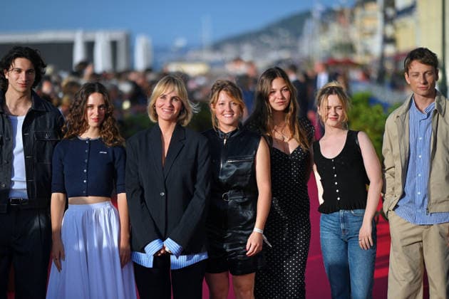 Closing Ceremony 40th Cabourg Film Festival FC Thibault Bonenfant, Tess Barthélemy, Judith Godrèche, Maïwene Barthelemy, Anja Verderosa, Manon Valentin and Victor Bonnel attends the Closing Ceremony of the 40th Cabourg Film Festival on June 13, 2026 in Cabourg, France. Photo by Franck Castel ABACAPRESS.COM Cabourg France  Copyright: xCastelxFranck ABACAx