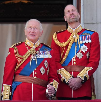 Trooping the Colour 2026 King Charles and Prince William attend Trooping the Colour at Buckingham Palace, London, UK, on the 13th June 2026. Picture by James Whatling London Buckingham Palace Greater London United Kingdom  WHA-0826