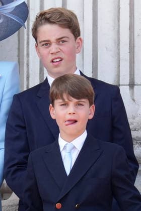 Trooping the Colour 2026 Prince George and Prince Louis attend Trooping the Colour at Buckingham Palace, London, UK, on the 13th June 2026. Picture by James Whatling London Buckingham Palace Greater London United Kingdom  WHA-0826