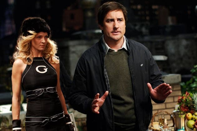 My Super Ex-Girlfriend Movie Stills Oct 11, 2006; Los Angeles, CA, USA; RELEASE DATE: July 21, 2006. DIRECTOR: Ivan Reitman. STUDIO: Twentieth Century Fox. PLOT: When a regular guy (Wilson) dumps a superhero (Thurman) because of her neediness, she uses her powers to make his life a living hell. PICTURED: Actress UMA THURMAN as Jenny Johnson G-Girl and actor LUKE WILSON as Matt Saunders. Mandatory Credit: Photo by Twentieth Century Fox ZUMA Press. ( ) Copyright 2006 by Twentieth Century Fox Los Angeles CA USA Copyright: xTwentiethxCenturyxFoxx