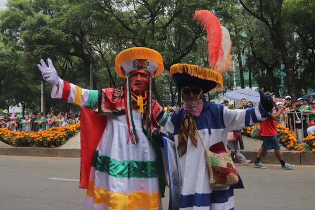 Mexico City 2026 FIFA World Cup Parade Participants taking part during The Ball Returns Home parade as part of 2026 FIFA World Cup on Paseo de la Reforma Avenue. on June 13, 2026 in Mexico City, Mexico. (Photo by Carlos Santiago Eyepix Group) Copyright: xCarlosxSantiagox xEyepixxGroupx CS_13062026_187110