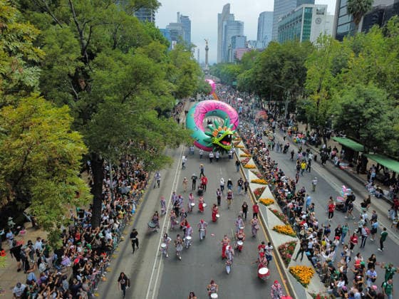 A Quetzalcoatl parade balloon is seen during The Ball Returns HomeÃ¢â‚¬Â parade as part of 2026 FIFA World Cup on Paseo de la Reforma Avenue. on June 13, 2026 in Mexico City, Mexico. Mexico City Mexico - ZUMAe321 20260613_zia_e321_001 Copyright: xCarlosxSantiagox