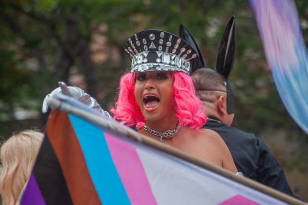 A member of the LGBTIQ+ community taking part during the Pride parade, celebrating its tenth edition. Around 8,000 people joined the Pride march to demand equal rights and an end to homophobic killings. on June 13, 2026 in Queretaro, Mexico. Queretaro Mexico  - ZUMAe321 20260613_zia_e321_048 Copyright: xJosexCarrerax