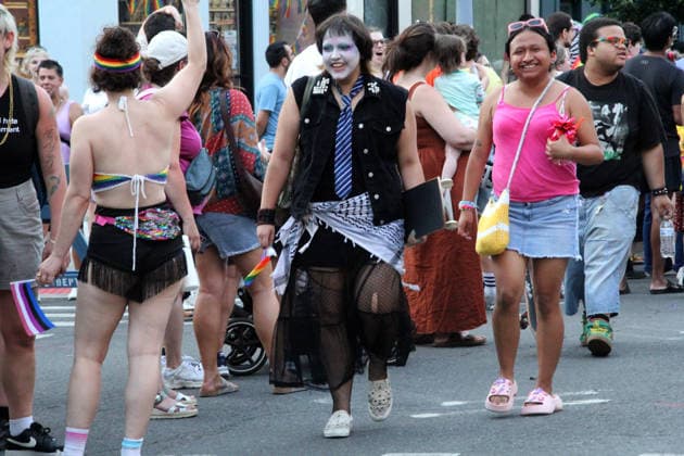 June 13, 2026, Brooklyn, New York, United States: Brooklyn New York June 13,.2026...Brooklyn Pride Day,.The Brooklyn Pride Twilight Parade along Fifth Avenue in Park Slope Brooklyn. The only evening parade in the Northeast, the street was filled with organizations showing up to march in support of the LGBTQIA+ community. Brooklyn United States - ZUMAc272 20260613_znp_c272_028 Copyright: xEmilyxCotlerx