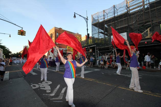 June 13, 2026, Brooklyn, New York, USA: Brooklyn New York June 13,.2026...Brooklyn Pride Day,.The Brooklyn Pride Twilight Parade along Fifth Avenue in Park Slope Brooklyn. The only evening parade in the Northeast, the street was filled with organizations showing up to march in support of the LGBTQIA+ community. Brooklyn USA - ZUMAct2_ 20260613_faf_ct2_014 Copyright: xBrucexCotlerx