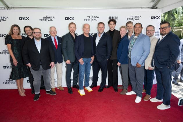 June 13, 2026, New York, United States: (L-R) Shannon Laning, Jon Gunn, Brandon Purdie, Scott Klossner, John Foss, Kelsey Grammer, Jon Erwin, William Franklyn-Miller, Michael Benz, Michael Musgrave, Ryan Begay, Adam Abel and Kris Kimlin attend Young Washington World Premiere during the 2026 Tribeca Film Festival at SVA Theatre on June 13, 2026 in New York City. New York United States - ZUMAs197 20260613_aaa_s197_563 Copyright: xRonxAdarx