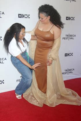 NEW YORK, NY - JUNE 13: Amy Aniobi and Michelle Buteau at Survival Of The Thickest Premiere during the 2026 Tribeca Festival at SVA Theater on June 13, 2026 in New York City. Copyright: xRWx