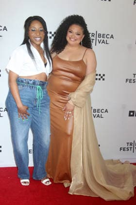 NEW YORK, NY - JUNE 13: Amy Aniobi and Michelle Buteau at Survival Of The Thickest Premiere during the 2026 Tribeca Festival at SVA Theater on June 13, 2026 in New York City. Copyright: xRWx