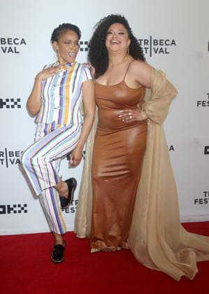 NEW YORK, NY - JUNE 13: Amber Ruffin and Michelle Buteau at Survival Of The Thickest Premiere during the 2026 Tribeca Festival at SVA Theater on June 13, 2026 in New York City. Copyright: xRWx