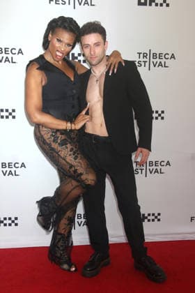 NEW YORK, NY - JUNE 13: Miss Peppermint and AustinShow at Survival Of The Thickest Premiere during the 2026 Tribeca Festival at SVA Theater on June 13, 2026 in New York City. Copyright: xRWx