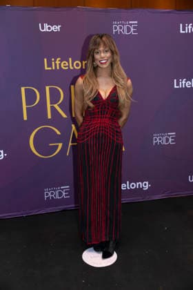 June 13, 2026, Seattle, Washington, USA: Honoree LAVERNE COX attends the Pride Gala at the Sanctuary in Seattle on Saturday, June 13. 2026. The inaugural celebration benefits LifelongÃ¢â‚¬â ¢s programs providing food and nutrition, aging and disability, housing, and HIV care prevention for communities facing barriers. Seattle USA - ZUMAg235 20260613_zap_g235_026 Copyright: xPaulxChristianxGordonx