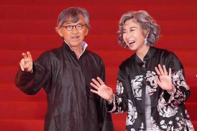 SHANGHAI, CHINA - JUNE 13: Actor George Lam and actress Sally Yeh arrive at the red carpet of the 28th Shanghai International Film Festival Gala Night on June 13, 2026 in Shanghai, China.  Copyright: xChinaxNewsxServicex 111648001082