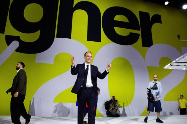 First meeting of Raphaël Glucksmann, as part of his candidacy for the presidential elections 4000 people were present according to the organization Raphaël Glucksmann, Member of the European Parliament and candidate for the presidential elections of 2027 457301 2026 06 13 Aubervilliers France  Copyright: xLenain-VieiraxElisax xSTARFACEx STAR_457301_016