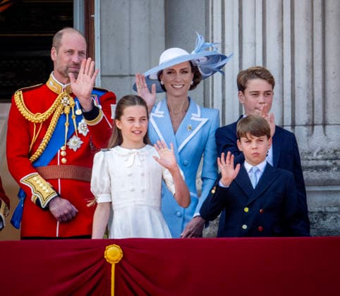 13-06-2026 England Prince George and Prince William and Princess Charlotte and Catherine, Princess of Wales and Prince Louis during the Kings Birthday Parade Trooping the Colour in London Â  Copyright: xPPEx