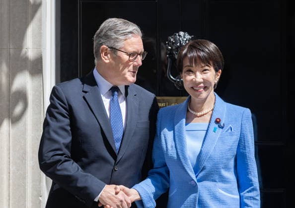June 14, 2026, London, England, United Kingdom: UK Prime Minister KEIR STARMER welcomes Prime Minister of Japan TAKAICHI SPOKE to 10 Downing Street. London United Kingdom  - ZUMAs262 20260614_zip_s262_007 Copyright: xTayfunxSalcix