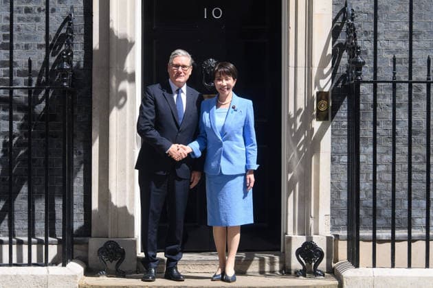 Japanese Prime Minister Visit at Downing Street, London, UK - 14 June 2026 British Prime Minister Sir Keir Starmer poses for a photo with Sanae Takaichi - Prime Minister of Japan before attending a bilateral meeting in Downing Street, London, England, UK on Sunday 14 June, 2026., Credit:Justin Ng Avalon UK, England, London, Downing Street  Copyright: xJustinxNgx xAvalonx 1110096218