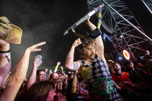 IDLES at Primavera Sound Porto 2026 Mark Bowen, guitarist of the British punk band IDLES, performs during Primavera Sound Porto 2026 at Parque da Cidade. Porto Portugal Copyright: xDiogoxBaptistax xSOPAxImagesx DB_IDLESPS263DAY_0022
